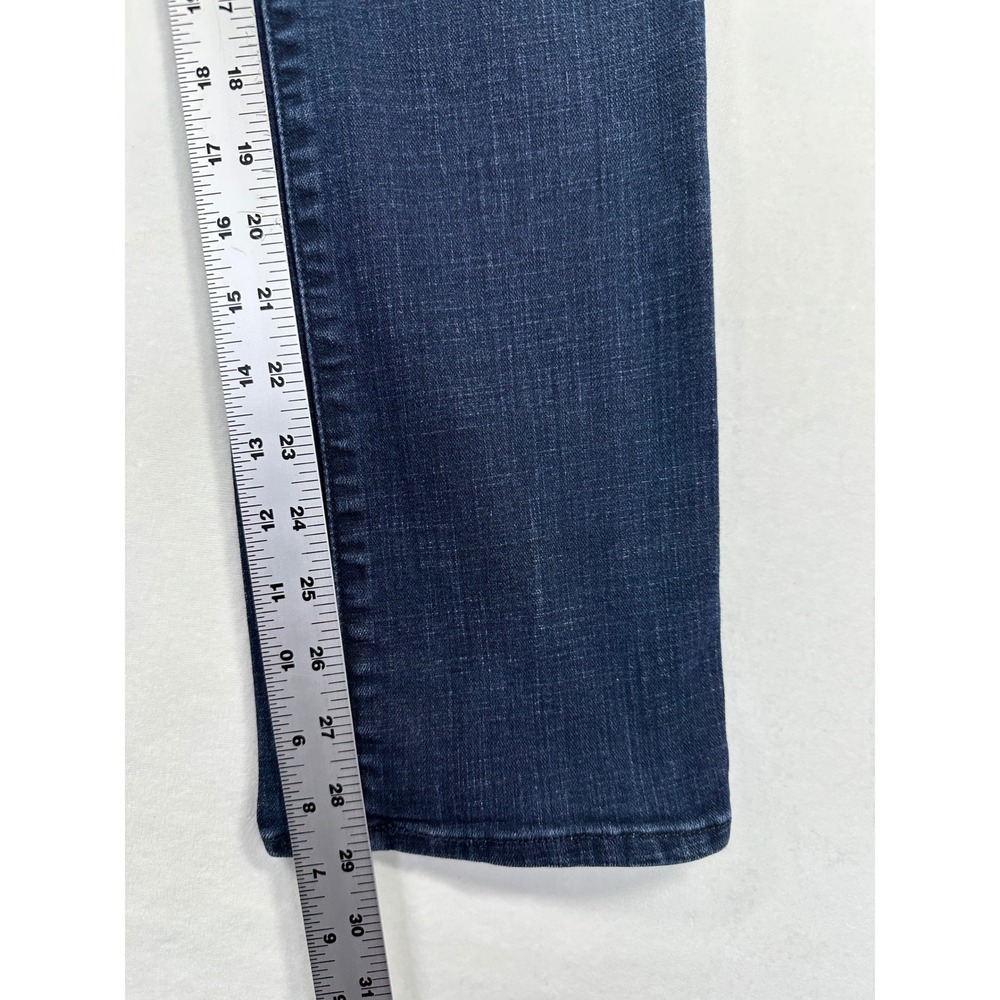 Levi's 505 Straight Leg Denim Jeans Womens Sz 27x29 Dark Wash Classic Mid Rise - Picture 3 of 10